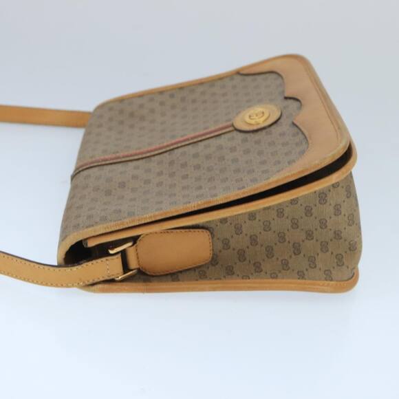 GUCCI Micro GG Supreme Shoulder Bag Pvc Beige Gold 001 104 001 104 - Picture 4 of 16